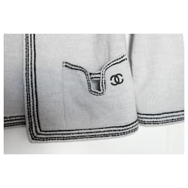Chanel-Chanel Cambon gray cardigan-Grey