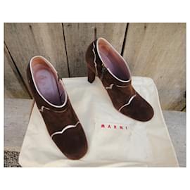 Marni-ankle boots-Marrone scuro