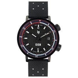 NEUF MONTRE LIP GRANDE NAUTIC SKI GIGN 41 MM AUTOMATIC CHRONOGRAPHE WATCH Noir
