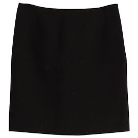 Tom Ford Minirock aus schwarzer Wolle Schwarz