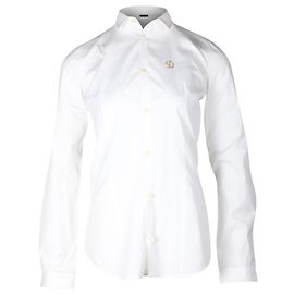 Dsquared2 Camicia button-down in cotone biologico bianco Bianco