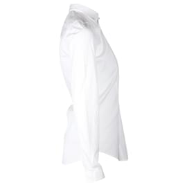 Dsquared2-Dsquared2 Camisa de botones de algodón orgánico blanco-Blanco