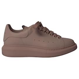 Alexander Mcqueen-Alexander McQueen Oversized Sneakers in Peony Pink Leather-Pink