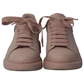 Alexander Mcqueen-Alexander McQueen Oversized Sneakers in Peony Pink Leather-Pink