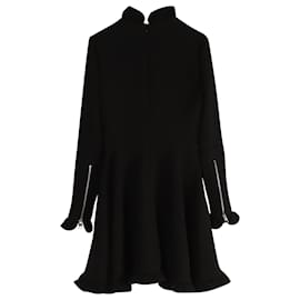 JW Anderson-JW Anderson Long Sleeve Dress in Black Acetate-Black