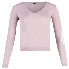 Suéter Joseph com decote em V em algodão rosa Rosa