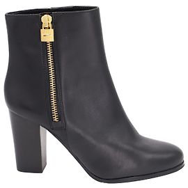 Michael Kors Frenchie Ankle Boots in Black Leather Black