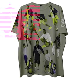 Loewe-Loewe Oversized Graphic T-shirt in Pink Print Cotton-Pink