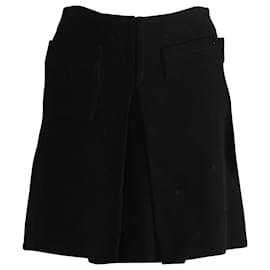 Miu Miu-Minifalda Miu Miu en viscosa negra-Negro