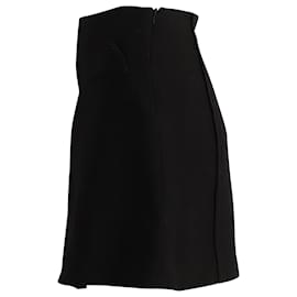 Miu Miu-Minifalda Miu Miu en viscosa negra-Negro