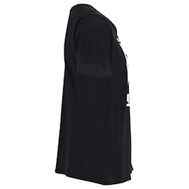 Saint Laurent-Saint Laurent Geometric Print T-shirt in Black and White Cotton -Black