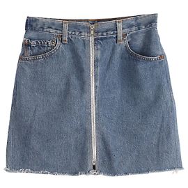 Re/Done RÉ/done x Minissaia Levis Zip Up em Algodão Azul Azul