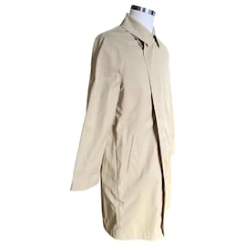 Acne-Beige cotton nylon trench coat-Beige