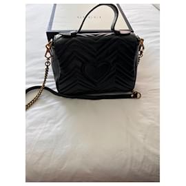 Gucci-Mini sac à main GG Marmont-Noir