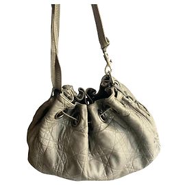 Borsa secchiello Christian Dior Le Trente in pelle grigia Grigio