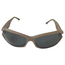 Chanel armação solar dourada em plástico bege taupe Bege