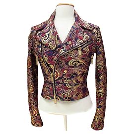 Dsquared2 giacca di broccato d'oro Multicolore