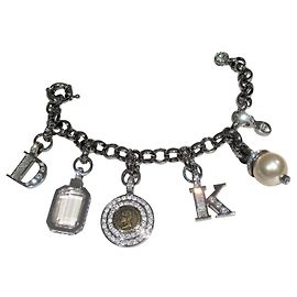 Autre Marque Dyberg/Bracciale con charm in cristallo Kern Argento