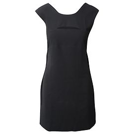 IRO ROBE COURTE À DÉCOUPES CALLEY en Acétate Noir Noir