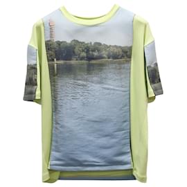 Acne-Acne Studios Ebannel Landscape Jersey T-shirt in Multicolor Cotton-Multiple colors
