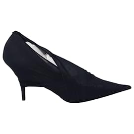Balenciaga-Zapatos De Salón De Jersey Elástico Knife De Balenciaga En Poliamida Negra-Negro