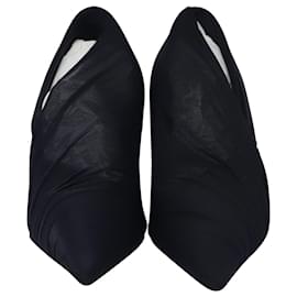 Balenciaga-Balenciaga Knife Stretch-Jersey Pumps In Black Polyamide-Black