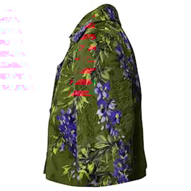 Dolce & Gabbana-Dolce & Gabbana Printed Cropped Jacket in Floral Print Cotton -Other