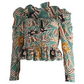 Ulla Johnson Mirelle Floral Print Blouse in Multicolor Polyamide Multiple colors