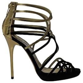 Jimmy Choo-Jimmy Choo Maury Strappy Sandals in Black Suede-Multiple colors