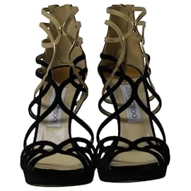 Jimmy Choo-Jimmy Choo Maury Strappy Sandals in Black Suede-Multiple colors
