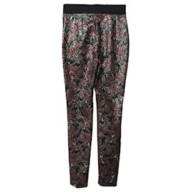 Dolce & Gabbana-Dolce & Gabbana Iridescent Brocade Cigarette Pants in Multicolor Polyester-Other,Python print