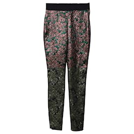 Dolce & Gabbana-Dolce & Gabbana Iridescent Brocade Cigarette Pants in Multicolor Polyester-Other,Python print
