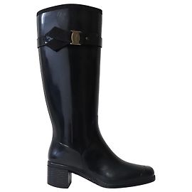 Stivali da pioggia Fabele Salvatore Ferragamo in gomma nera Nero