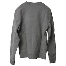 Sandro-Sandro Sweatshirt mit Bärenaufnäher aus grauer Baumwolle-Grau