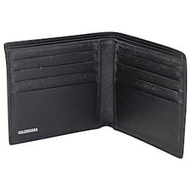 Balenciaga-Balenciaga x Gucci The Hacker Project Bi-Fold Wallet in Charcoal Canvas-Dark grey