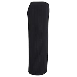 Max Mara-Max Mara Leisure Jupe mi-longue plissée en polyester noir-Noir