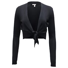 Max Mara MaxMara Cardigan Lollo Noué Sur Le Devant En Polyester Viscose Noir Noir