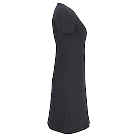 Michael Kors-Vestido recto de algodón negro de Michael Kors-Negro