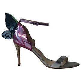 Sophia webster Sofia Webster 85 Sandali Chiara Butterfly Wing in pelle metallizzata multicolor Multicolore