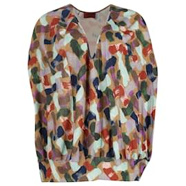 Missoni-Missoni Printed Tunic in Multicolor Cashmere-Multiple colors