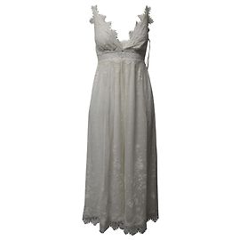 Mono largo de encaje en algodón blanco de Zimmermann x Barneys New York Blanco