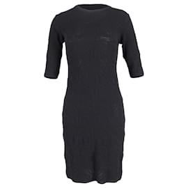 Missoni-Missoni Lace Sheath Dress in Black Cotton Wool -Black