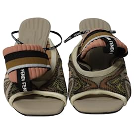 Fendi-Fendi 70Sandalias con tira al tobillo mm en sintético multicolor-Otro,Impresión de pitón