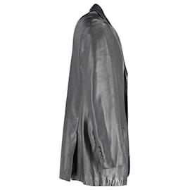 Ralph Lauren-Ralph Lauren Purple Label Jacket in Black Leather-Black