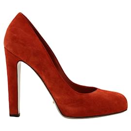 Sergio Rossi-sergio rossi 120 Pumps in Red Suede-Red