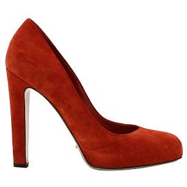 sergio rossi 120 Décolleté in Camoscio Rosso Rosso