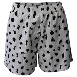 Maison Martin Margiela-Maison Margiela Printed Shorts in Black and White -Other