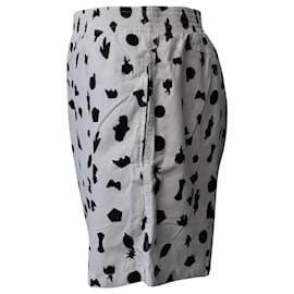 Maison Martin Margiela-Maison Margiela Printed Shorts in Black and White -Other