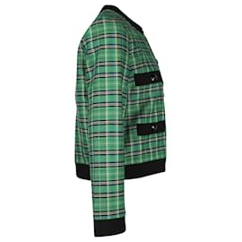Maje-Maje Plaid Jacket in Green Polyester-Green