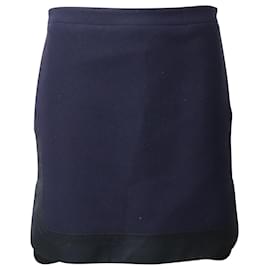 Autre Marque-N21 Pencil Skirt in Navy Blue Polyester-Navy blue